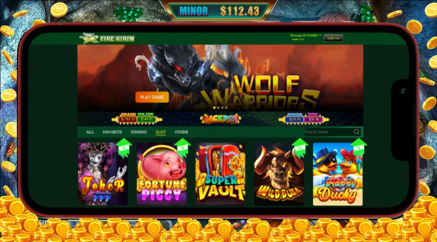 fire kirin platform screenshot