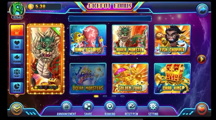 river monster platform screenshot