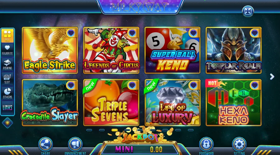 milky way platform screenshot