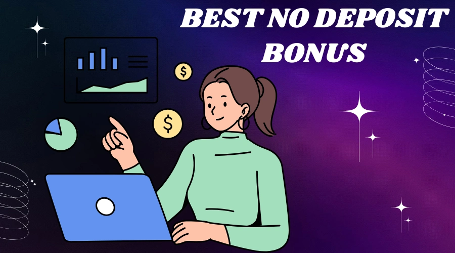 girl who earn casino bonus illustration