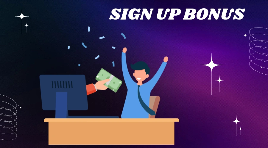 sign up bonus winner illustration